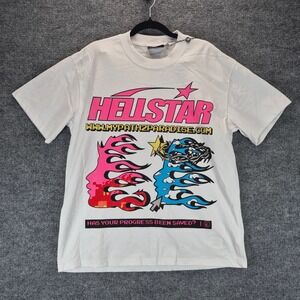 Hellstar T-Shirt Path To Paradise Graphic L White Mens